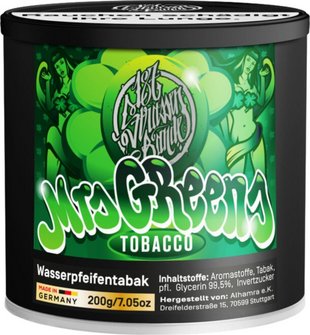 WP-Tabak 187 Tobacco Mrs. Green 200gr-Dose
