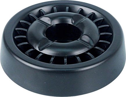Ascher mit Stern-Einsatz schwarz/schwarz 13 cm