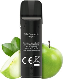 ELFBAR ELFA Pod Sour Apple 0mg/ Nikotin 2er