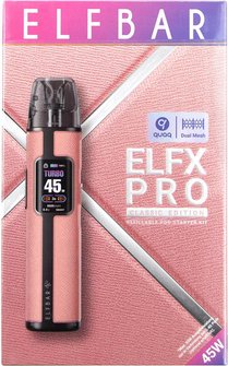 ELFBAR ELFX Pro Kit mit Leerpod (2ml) 0.8 Ohm pink
