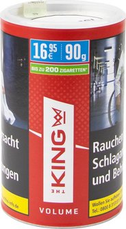 KING Red Volumentabak 90g Dose