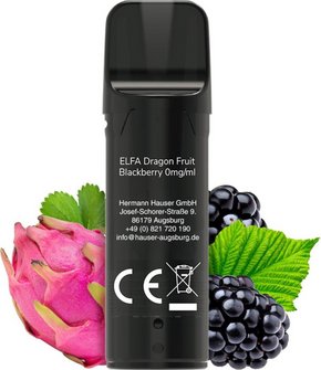 ELFBAR ELFA Pod Dragon Fruit Blackberry 0mg/ Nikotin 2er