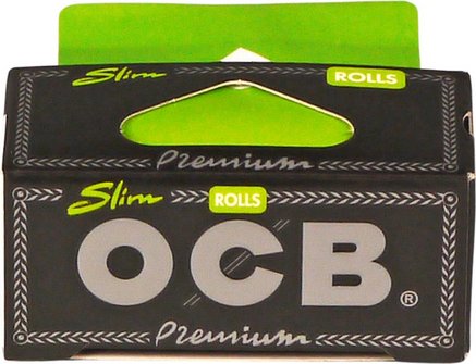 OCB PREMIUM Rolls Slim schwarz 4m x 4,5cm  (je 24 Rollen)