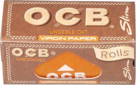 OCB Unbleached Rolls Virgin Papier 4m x 45mm (je 24 Rollen)
