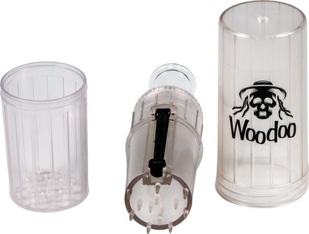 Woodoo bong port. borosilicate glass+built-in grinder H160mm
