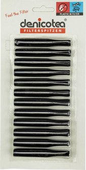 DENICOTEA Zigarettenspitze Standard kurz schwarz