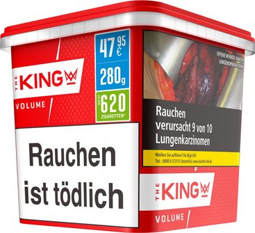 KING Red Volumentabak 280g Box