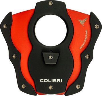 COLIBRI cigar cutter "Cut" black/red 22mm