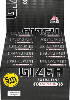 GIZEH BLACK Rolls Slim 5m x 4,5cm (je 20 Rollen)