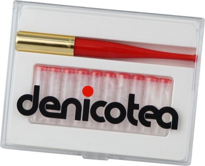 DENICOTEA Zigarettenspitze Automatic Lady lang koralle L