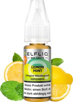 ELFBAR ELFLIQ Lemon Mint 10mg/ml Nic Salt 10ml