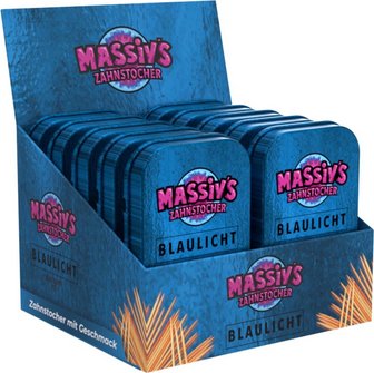 Massiv's Zahnstocher Blaulicht 100 St. im Display