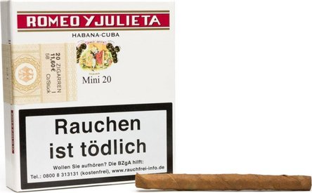 Romeo y Julieta Mini 20 Stk. &agrave; &euro; 0,66