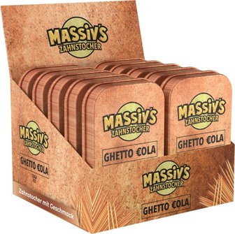 Massiv's Zahnstocher Ghetto Cola 100 St. im Display