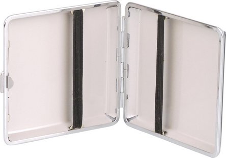 Zigaretten-Etui Lederoptik schwarz 20er