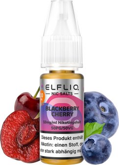 ELFBAR ELFLIQ Blackberry Cherry 10mg/ml Nic Salt 10ml