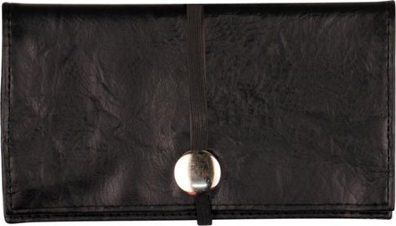Drehertasche Lederoptik schwarz   16.5cm