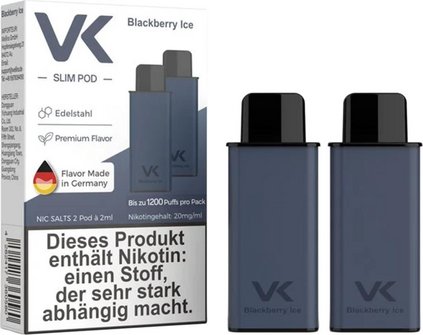 VK Slim Air Pod Blackberry&nbsp;Ice 2ml / 20mg Pod 2er