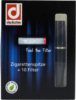 DENICOTEA Zigarettenspitze Standard Dekor/Goldring