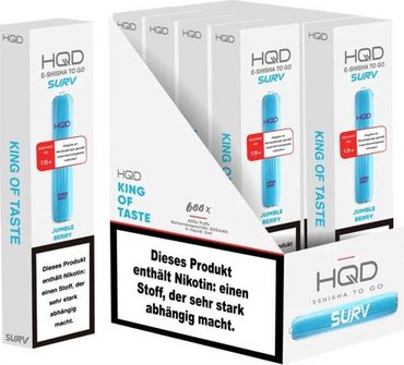 HQD Surv E-Shisha Jumble Berry, 18 mg/ml