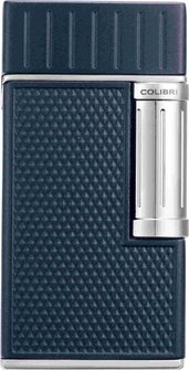 COLIBRI Feuerzeug Julius II marine/chrom   UNBEF&Uuml;LLT