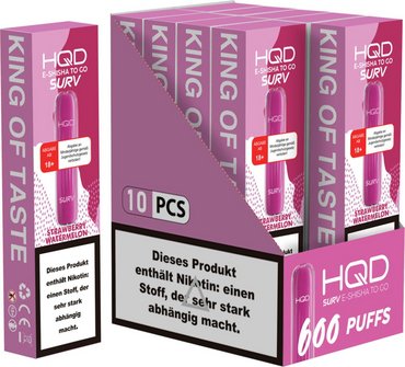 HQD Surv E-Shisha Strawberry Watermelon, 18 mg/ml
