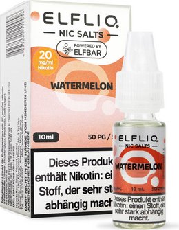 ELFBAR ELFLIQ Watermelon 20mg/ml Nic Salt 10ml