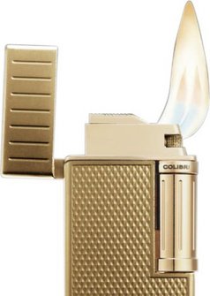 COLIBRI Feuerzeug Julius II gold   FZG. UNBEF&Uuml;LLT