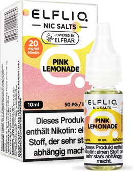 ELFBAR ELFLIQ Pink Lemonade 20mg/ml Nic Salt 10ml