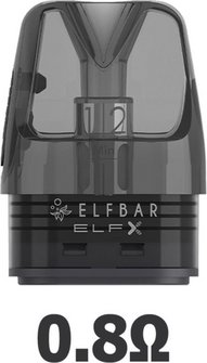 ELFBAR ELFX refillable Pod V2.0  2ml -  0.8 Ohm 3er Pack