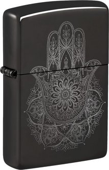 ZIPPO Ebony Photo Image Hamsa Hand 60007933