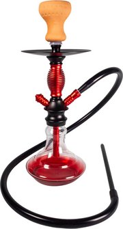 Shisha Aisha transparent, Boden rot  1er/38cm
