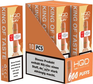 HQD Surv E-Shisha Mango Melon Ice, 18 mg/ml