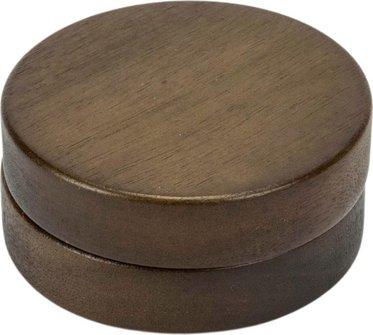Ascher Messing/Holz mit drei Ablagefl&auml;chen &Oslash; 8/9cm