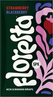 Floresta Wraps Strawberry Blackberry   inhalt 5 Wraps