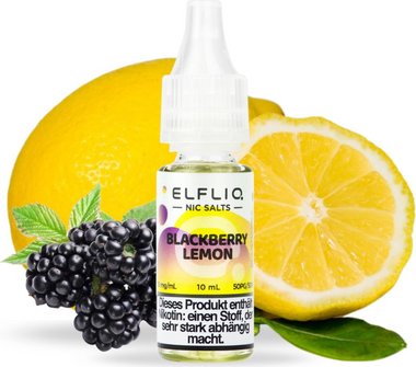ELFBAR ELFLIQ Blackberry Lemon 10mg/ml Nic Salt 10ml