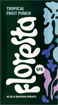 Floresta Wraps Tropical Fruit Punch   inhalt 5 Wraps