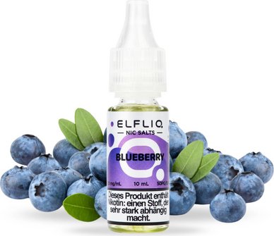 ELFBAR ELFLIQ Blueberry 20mg/ml Nic Salt 10ml
