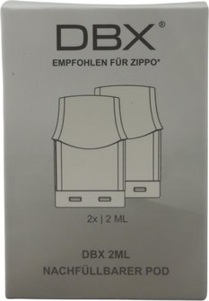 DBX Pods empfohlen f&uuml;r Zippo f&uuml;r2ml Liquid, 1 Ohm, 2er Set