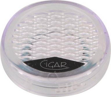 Polymerbefeuchter Cigar rund transparent  f&uuml;r ca. 20 Zig.