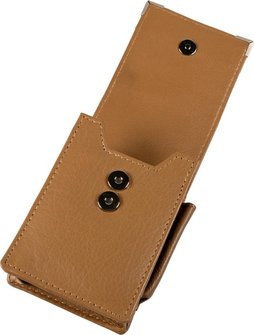 Cigarette case leather brown  85/100mm