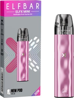 ELFBAR ELFX MINI Pod Kit mit Leerpod  (2ml) 0.8 Ohm pink