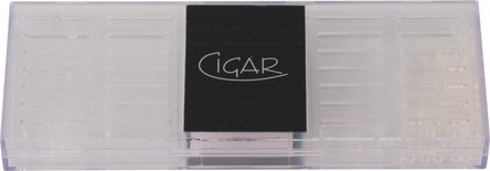 Polymerbefeuchter Cigar eckig transparent f&uuml;r ca.50-100Zig