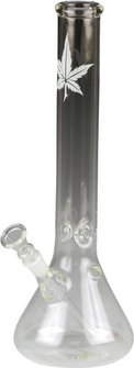 Ice bong glass"Leaf straight bulb.35cm,diam 40x4mm,14.5 syst