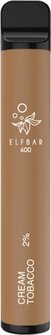 ELFBAR 600 Cream Tobacco 20mg/ml
