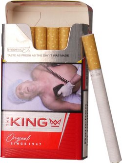 Zigarette "King Core Red" 84mm, Inhalt: 10 Schachteln à 20 Z