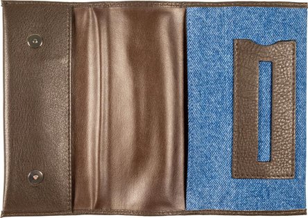 ZIPPO Drehertasche Jeans/Lederoptik Mocca 2007221