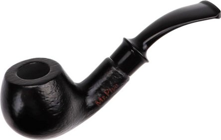 Pfeife Mr.Pipe Bubinga Holz schwarz matt 9mm Bohrg.Kst.-MS