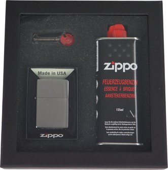 ZIPPO "Gift set" lighter chrome br.