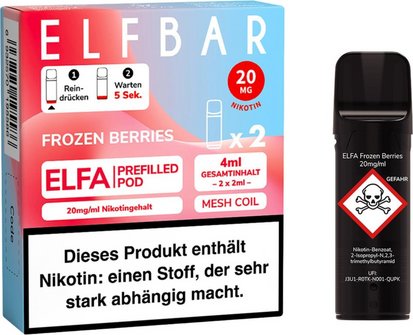 ELFBAR ELFA Pod Frozen Berries 20mg/Nikotin 2er
